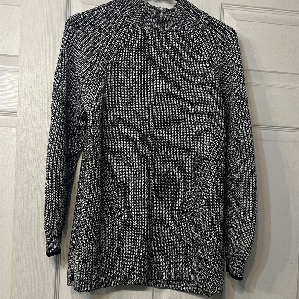 Black and White Knit Sweater